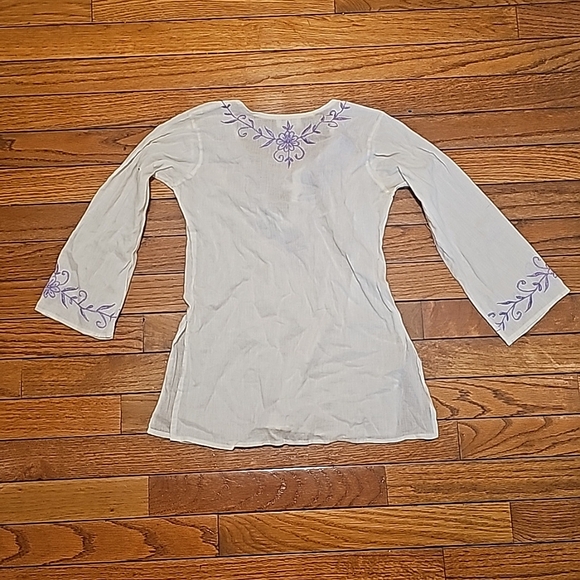 Embroidered Girls Swim Cover-up Sz 2-4 years - Picture 2 of 4